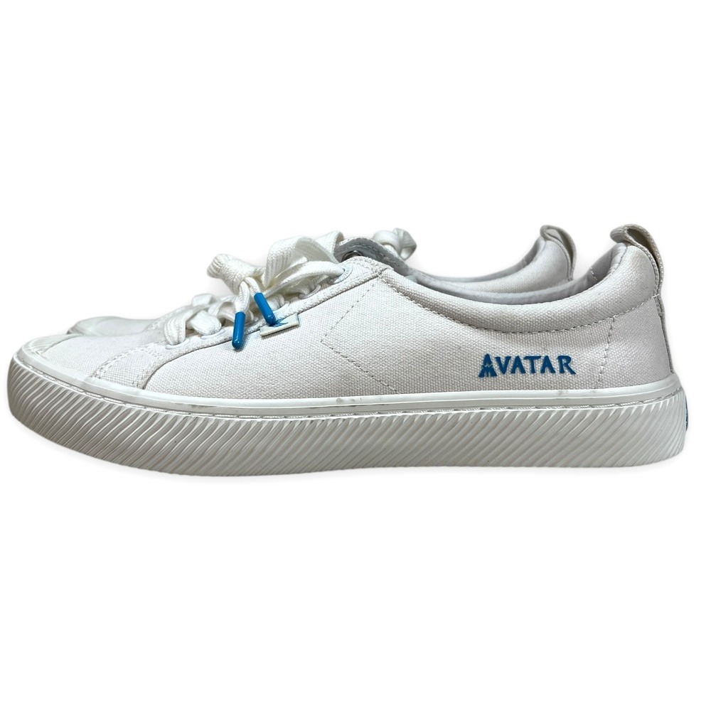 Cariuma Sneaker AVATAR White Blue Canvas OCA Low Top Size W 9.5 / M 8 Skater